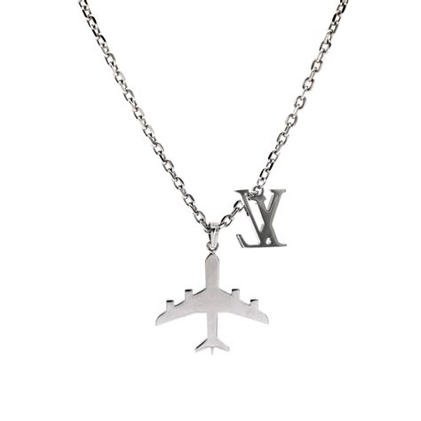 louis vuitton necklace two tone|louis vuitton plane necklace.